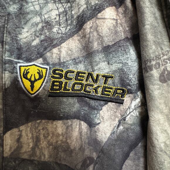 ScentBlocker RainBlocker WindBlocker Camo Hunting Jacket Mossy Oak XL - Picture 2 of 12